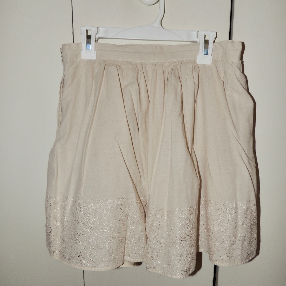 Forever 21 Khaki/Tan Skater Skirt